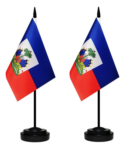 Set De Banderas P/ Escritorio Bclin De Paises, Haiti