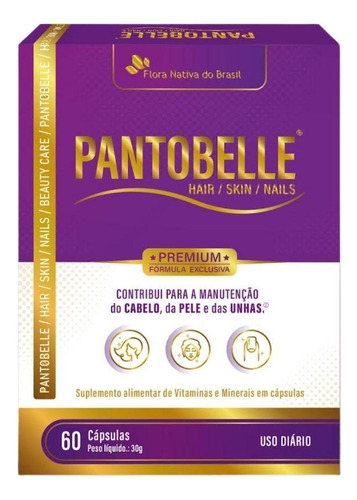 Pantobelle Hair Skin & Nails 60 Cápsulas - Flora Nativa