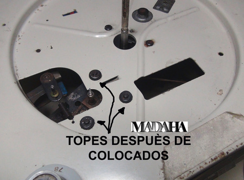 Imagen 4 de 5 de Soporte De Goma Para Motor Giradiscos Winco Lote 6 Unidades