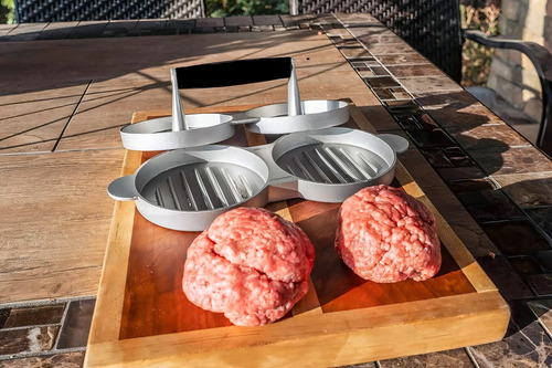 Molde de hambúrguer duplo Smash Burger Grey Double Press