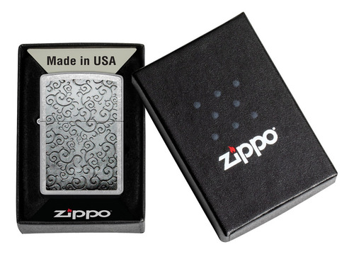 Encendedor Zippo Cromado Vines Design