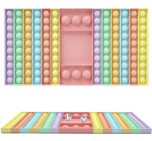 Toy Pop It Fidget Game Sensorial Antistress Ajedrez Macaron