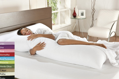 Travesseiro De Corpo Mega Xuxão 1,60m X 45cm Com Fronha