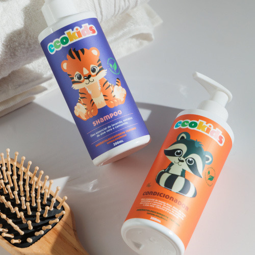 Kit Shampoo + Condicionador Infantil Natural Ecokids