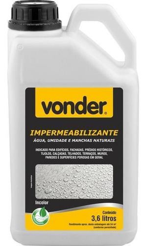 Impermeabilizante Água 3,6 Litros - Vonder