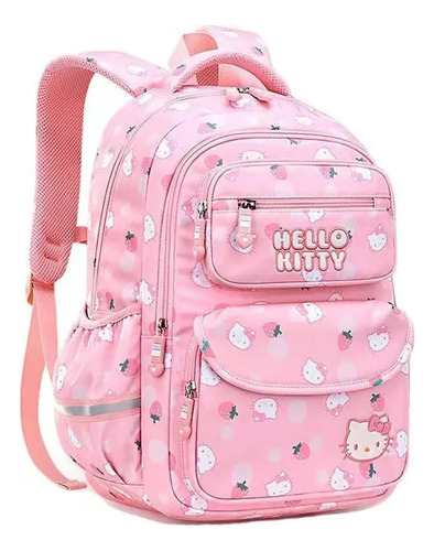 Hello Kitty Bordado Lindo Bolso Escolar Para Niñas