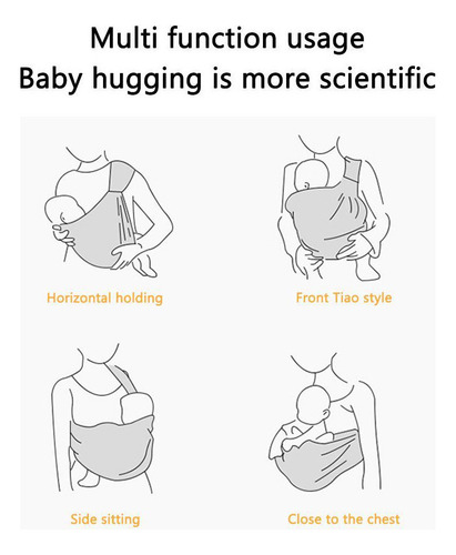 * Portabebés Sling Wrap Portabebés Portátil De Algodón Suave