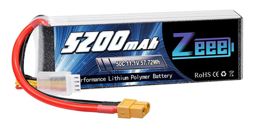 Zeee 3s Lipo Batería Mah 50c 11.1v Rc Baterías Con Conect.