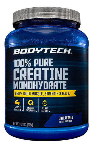 Bodytech Polvo De Monohidrato De Creatina 100% Pura (31.9 Oz