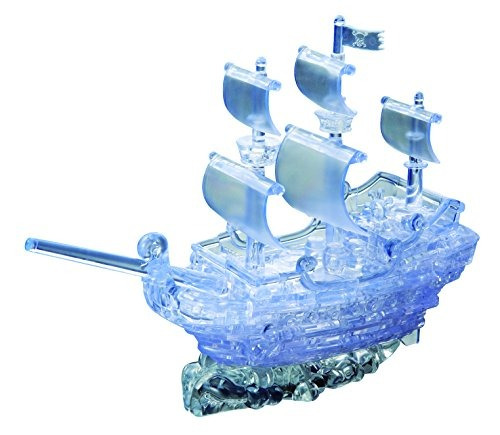 Original Puzzle 3d Crystal Deluxe Pirate Ship Clear
