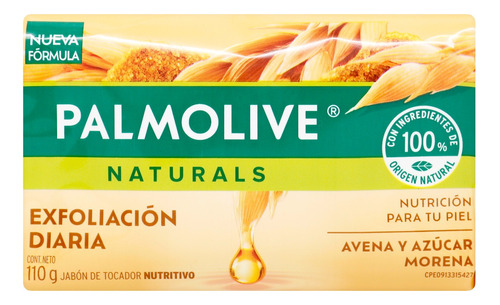 Jabón Palmolive Avena Exfoliación Diaria 110 Gr