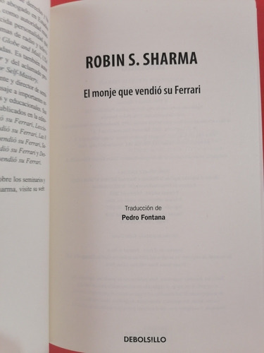 Imagen 2 de 4 de El Monje Que Vendió Su Ferrari_robin Sharma