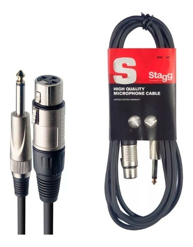 Cable Canon Plug Standard 10 Metros Stagg Smc10xp Envio