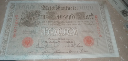 Billete Alemán De 1910