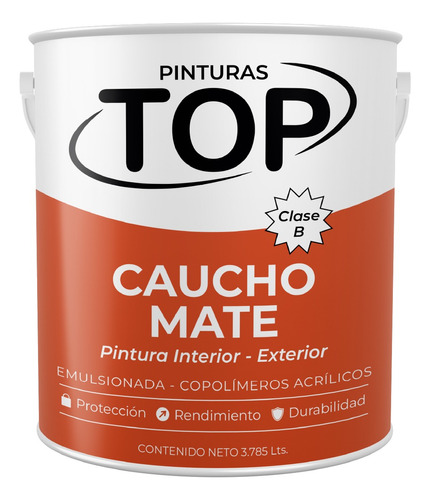 Pintura De Caucho Top Blanco Galon Clase B 