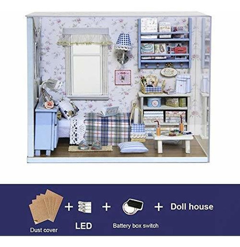 Kit De Muebles De Madera Para Casa De Muñecas En Miniatura,