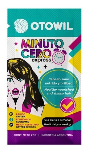 Imagen 2 de 4 de Minuto Cero Reparación Capilar De Uso Diario Caja X24uni