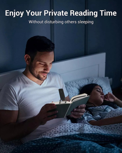 A Luz De Lectura Recargable Por Usb, Portátil Con Clip