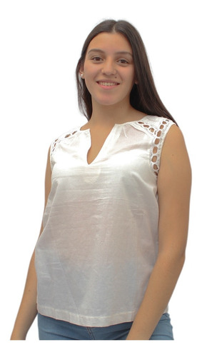 Blusa Gap Importada Calada Urbana Algodon 100% Talle Grande