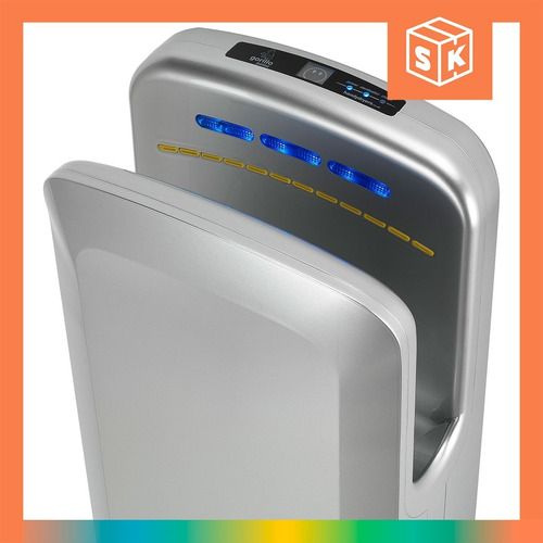 Imagen 3 de 10 de Secamanos Electrico Acero Automatico Aproximacion Baño Led