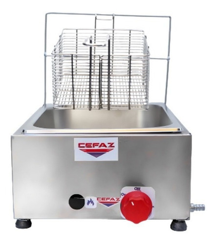 Imagem 4 de 4 de Fritadeira Industrial À Gás 1 Cuba Baixa Pressão - Cefaz