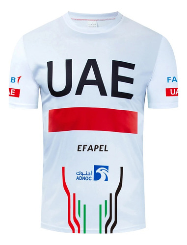 Camiseta Impresa En 3d Del Equipo Ciclista Uae Pro