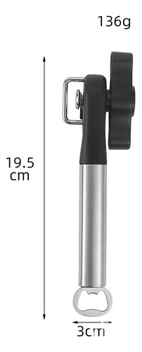 Abrelatas Multiusos Fácil Y Potente Ac Inoxidable