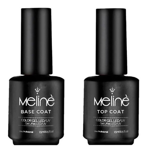 Meline 15ml Base Coat + Top Coat Gel Led Uv