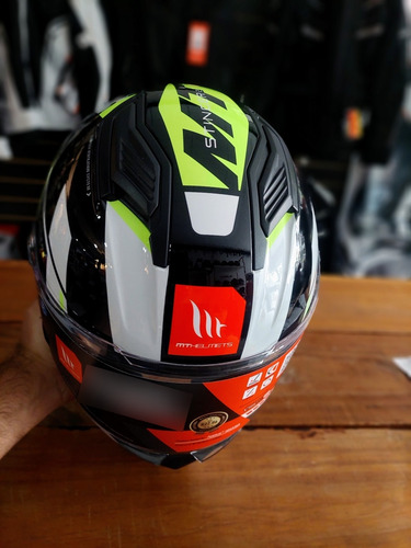 Casco Integral Mt Stinger 2 Zivze B3 Fluor Brillo-allmotors