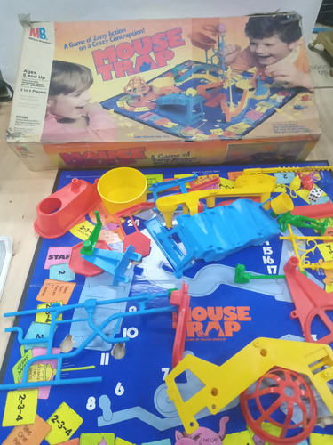 Milton Bradley Mouse Trap Año 1986 Atrapando Al Raton (Usado)