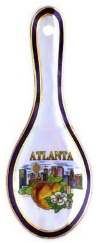 Cuchara De Colección Atlanta Skyline Pearl Souvenir Col Chs