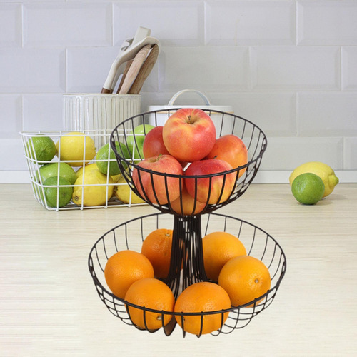 Soporte De Metal Para De 2 Niveles, Soporte Para Frutas,