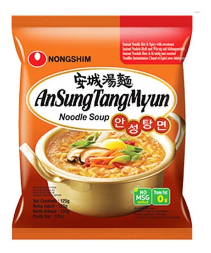 Lamen Coreano Ansung Tang Myun - Nongshim 125g