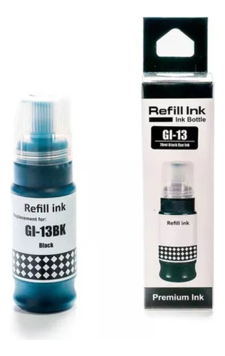Tinta Gi-13 Bk Negro Compatible Con Impresora Pixma G510