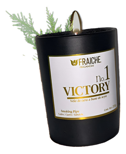 1 Velas Aromática Fraiche Victory Para Caballero Sandalo