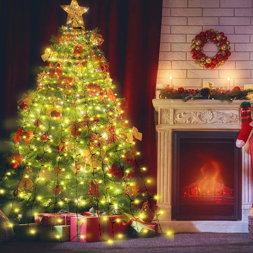 Cadena De Luces Para Árbol De Navidad Con 8 Modos