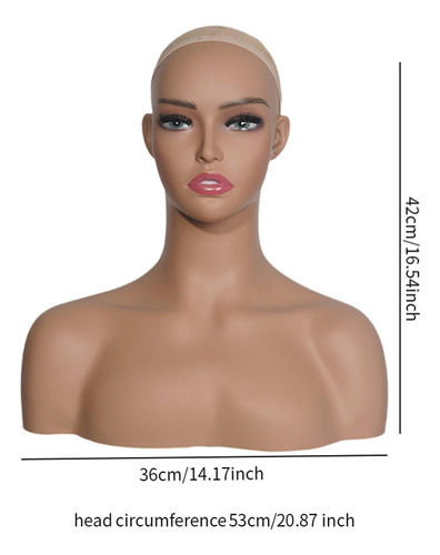 Cabeza De Maniquí Realista, Busto De Cabeza De Maniquí,