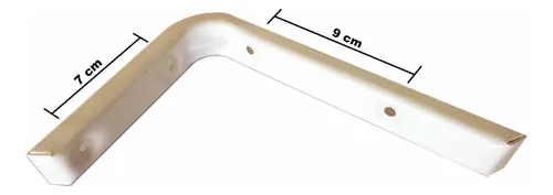 6 Ménsulas L Fija Rapi Estant 15x20cm Blanca Soporte Repisa