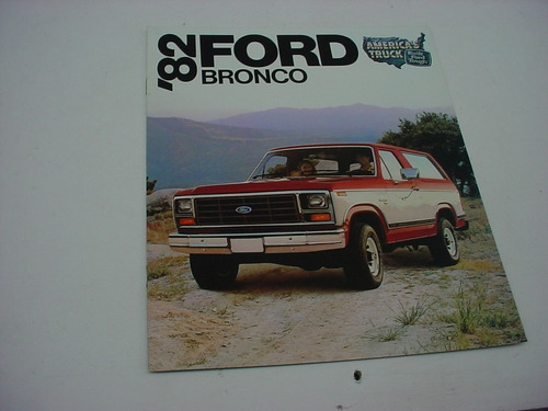 Folder Ford New Bronco 1982 82 Traçao 4x4 Jipe Todo Terreno