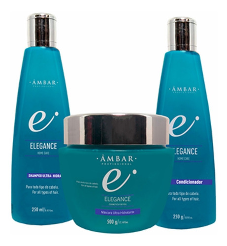 Imagem 1 de 4 de Kit Cabelos Cacheados Elegance 250 Ml - 3 Produtos