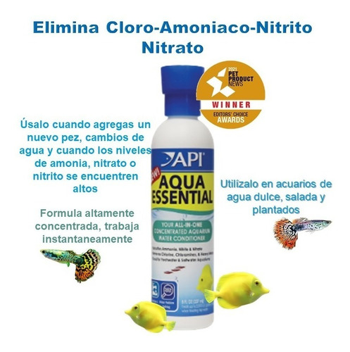 Acondicionador De Agua Para Acuario - Aqua Essential 237ml