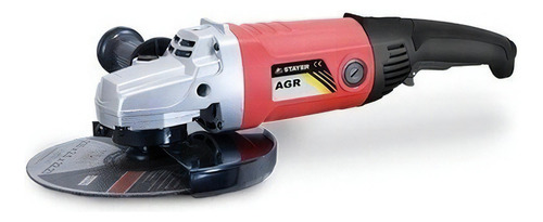 Amoladora Angular 180mm 2100 Watts Stayer Agr21-180 Color Rojo