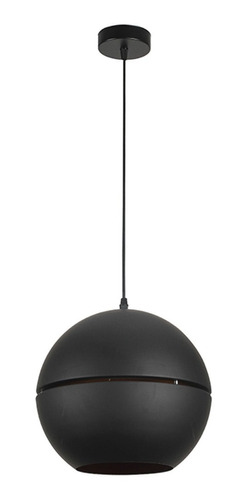 Lámpara Colgante Circular Diseño Eclipse Negro E-27