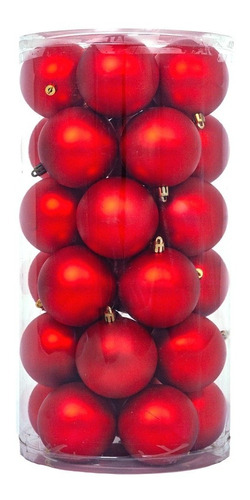 Esferas Navideñas Colgable 30 Pzs Plastico Arbol Navidad 8cm