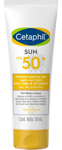 Protector Solar Cetaphil Sun Color En Gel Fps50 50ml