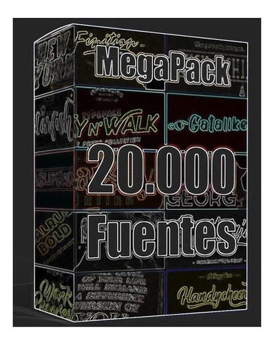 Mega Pack 20000 Las Mejores Tipografias Window