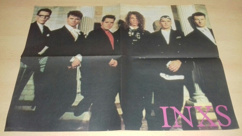 Poster Inxs 54x39,5 Año 1988