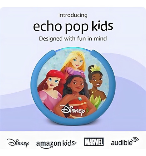 Amazon Echo Pop Kids Para Niños Color Princesas