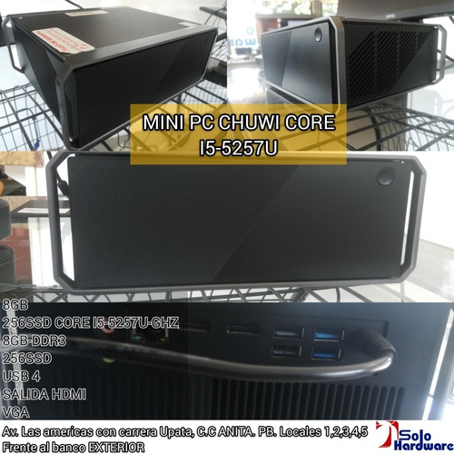 Imagen 1 de 1 de Mini Pc Chuwi Core I5-5257u
