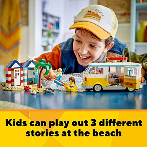 Van Lego Creator 3 Em 1 Beach Camper Para Summerhouse To Ice